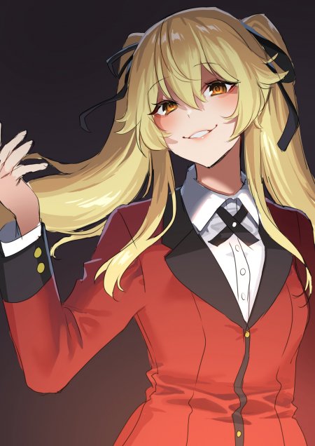 狂赌之渊双马尾JK制服少女动漫手机壁纸