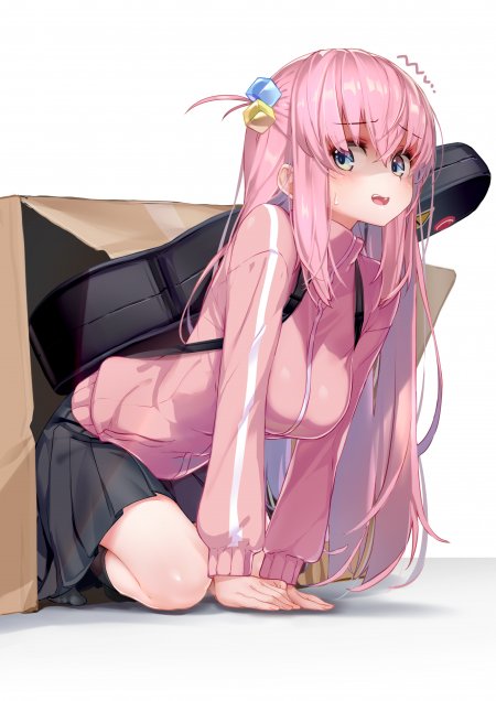 孤独摇滚后藤一里纸箱少女动漫手机壁纸