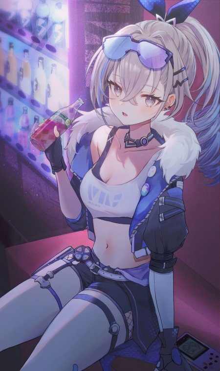 崩坏·星穹铁道银狼夜饮少女游戏手机壁纸