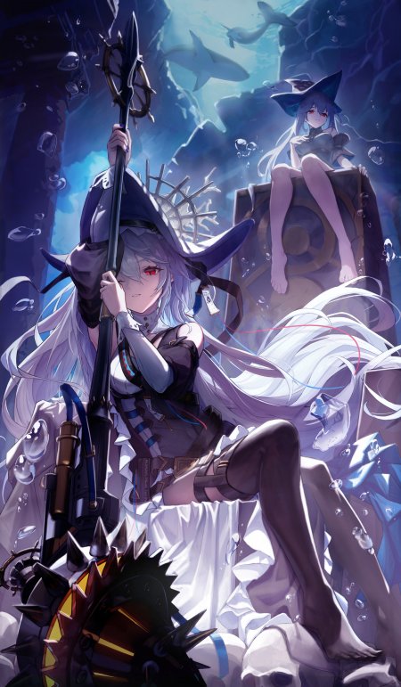明日方舟鲨鱼娘少女游戏手机壁纸