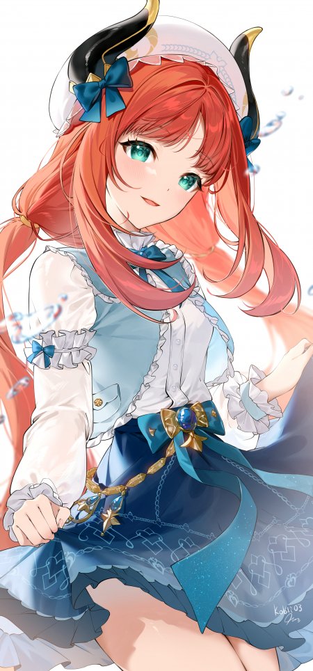 原神妮露水泡双马尾少女游戏手机壁纸