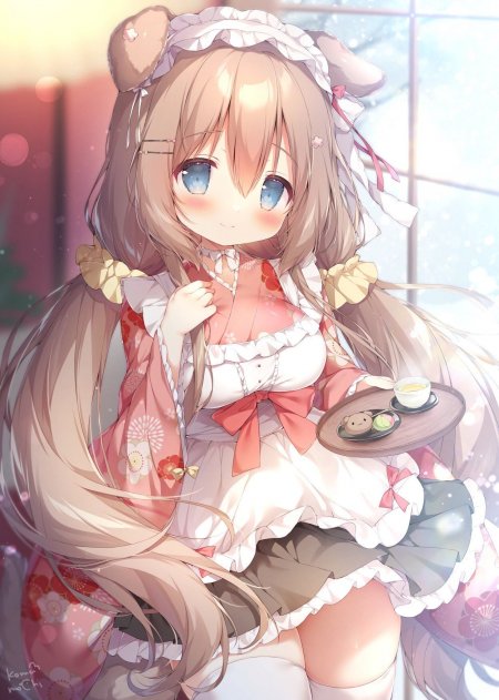 兽耳娘女仆窗边少女动漫手机壁纸