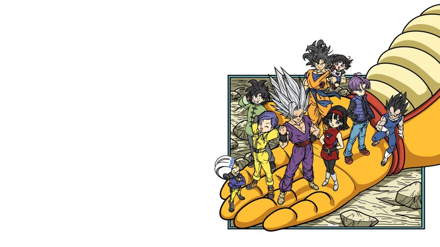 龙珠超英雄全家福白底二次元动漫电脑壁纸