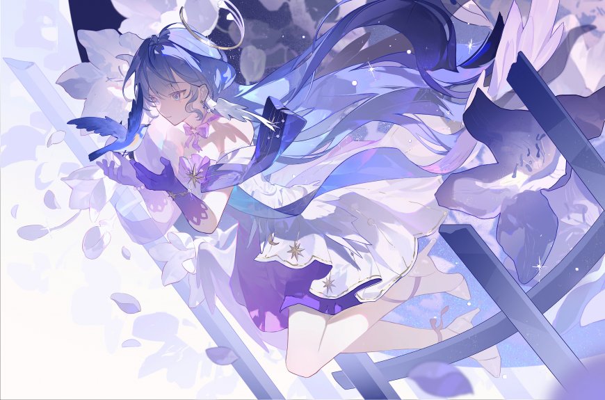 崩坏·星穹铁道知更鸟白花少女游戏电脑壁纸