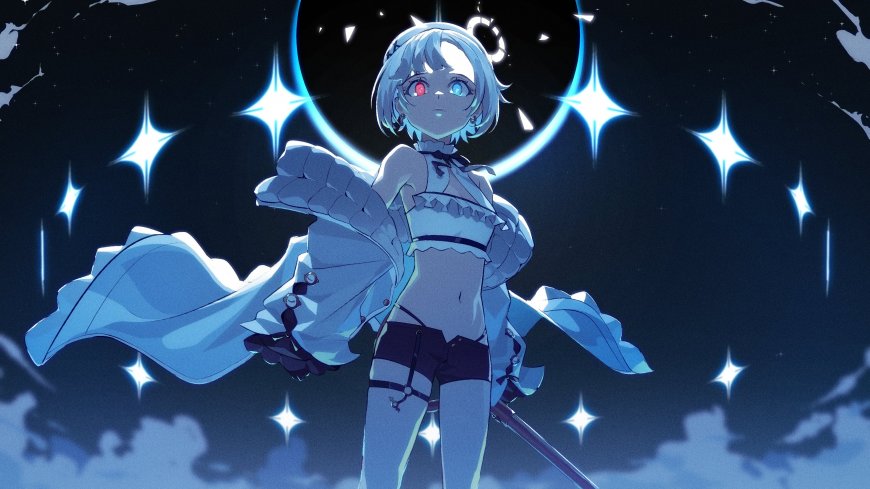 虚拟主播饴宫奈津奈星环少女二次元动漫电脑壁纸