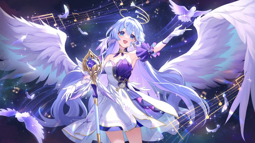 崩坏·星穹铁道知更鸟展翅少女游戏电脑壁纸