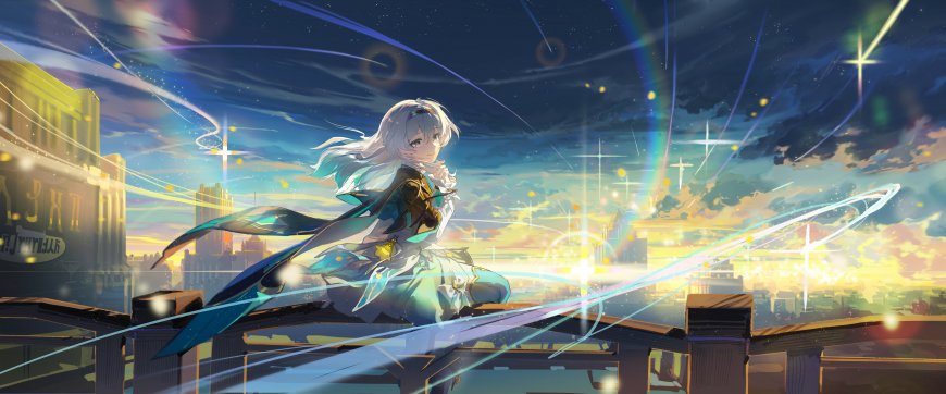崩坏·星穹铁道流萤夕阳长发少女游戏电脑壁纸