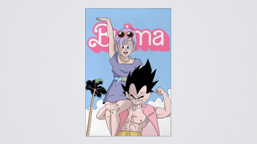 龙珠布尔玛贝吉塔情侣二次元动漫电脑壁纸