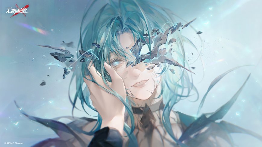 无期迷途蓝发破碎少女动漫电脑壁纸
