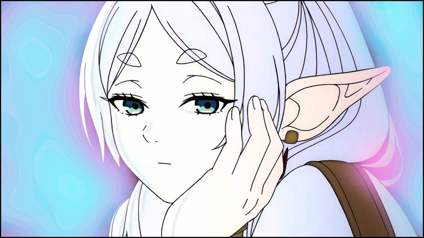 葬送的芙莉莲托腮精灵二次元动漫电脑壁纸