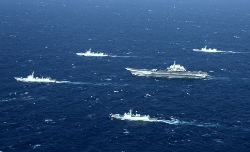 辽宁舰航母编队深海航行军事摄影电脑壁纸