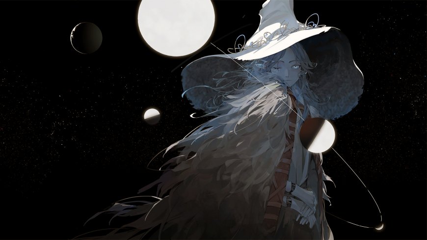 艾尔登法环菈妮星空魔女形象游戏电脑壁纸