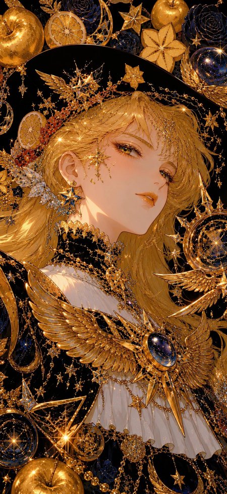 美少女战士金发深蓝礼服公主少女动漫手机壁纸