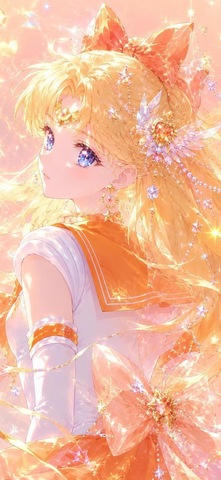 美少女战士金星金发回眸少女动漫手机壁纸