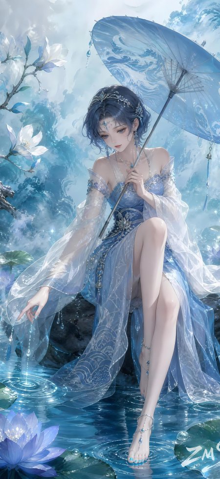 美少女战士水野亚美荷塘公主动漫手机壁纸