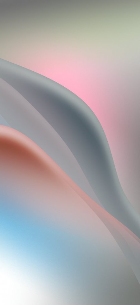 柔滑曲线渐变粉蓝灰创意抽象手机壁纸