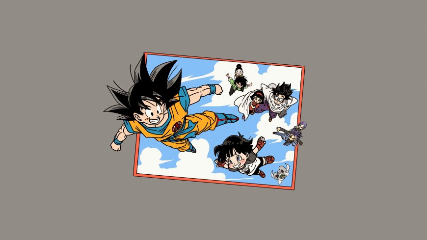 龙珠Z悟空贝吉塔等角色蓝天白云动漫电脑壁