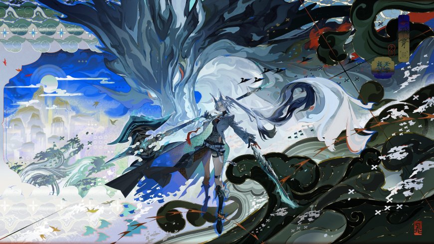 崩坏星穹铁道飞霄持长枪立云海之上国风奇幻动漫电脑壁纸
