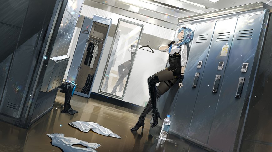 崩坏星穹铁道银狼蓝发少女lockerro