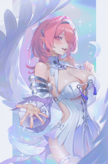 绝区零Remielle Dan粉发精灵少女白紫服饰梦幻动漫手机壁纸