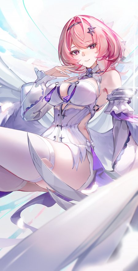 绝区零Remielle Dan崩坏星穹铁道三月七粉发少女紫白动漫手机壁