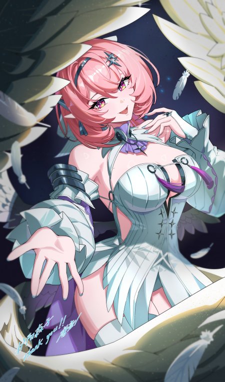 绝区零Remielle Dan崩坏星穹铁道三月七粉发少女蓝白紫动漫手机