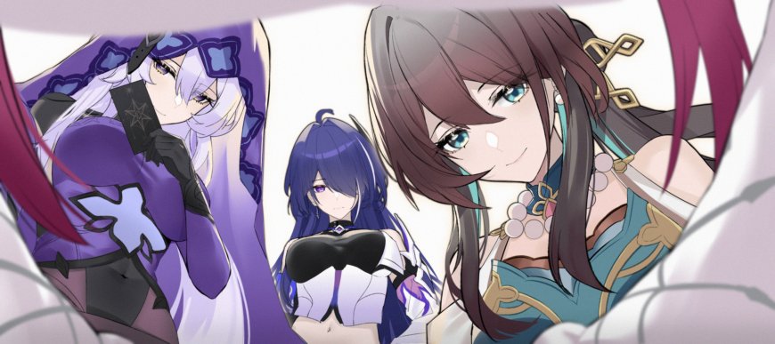 崩坏星穹铁道黑天鹅黄泉阮梅三人组唯美动漫电脑壁纸