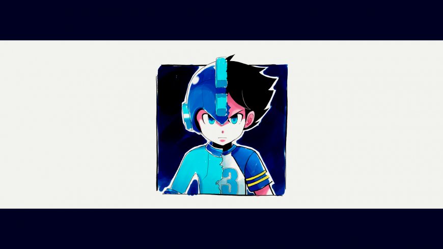 洛克人EXE光热斗蓝白动漫电脑壁纸