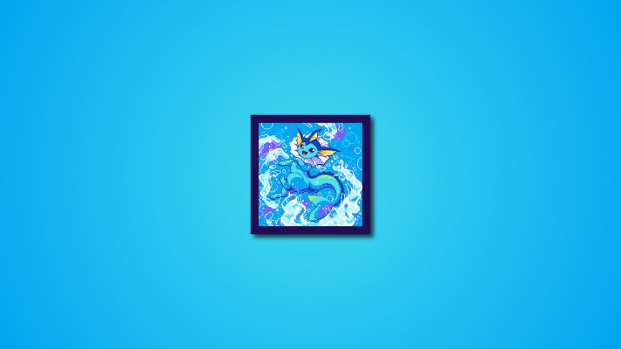 宝可梦水伊布跃浪蓝紫动漫电脑壁纸