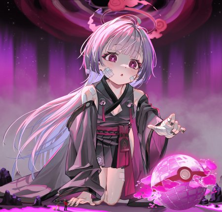 宝可梦帕底亚少女紫焰奇幻动漫手机壁纸