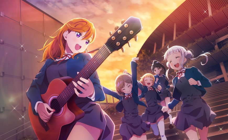 LoveLive虹咲学园少女弹吉他欢呼粉