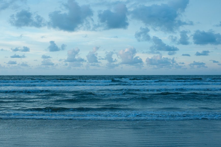 海浪层层叠叠蓝调风景电脑壁纸精选
