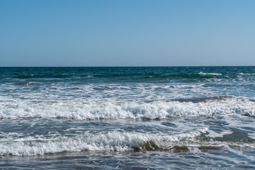 海浪翻涌白沫蓝绿风景电脑壁纸精选