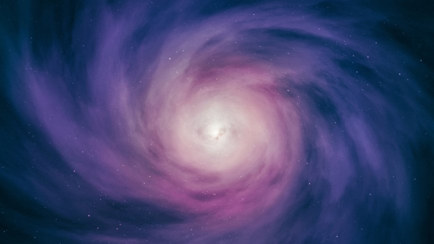 星云旋涡紫粉渐变暗蓝太空科幻电脑壁纸