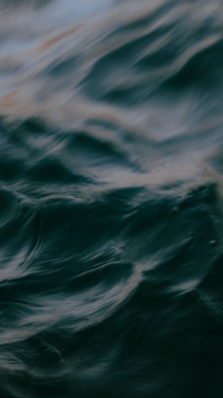 深海波涛涌动蓝绿风景手机壁纸