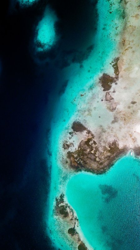 碧海珊瑚礁岸蓝绿风景手机壁纸精选