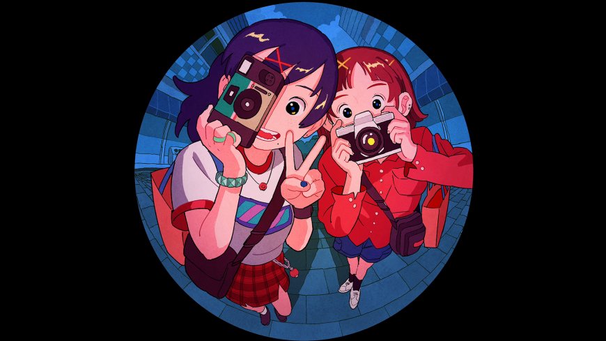 复古相机少女鱼眼镜头活力动漫电脑壁纸
