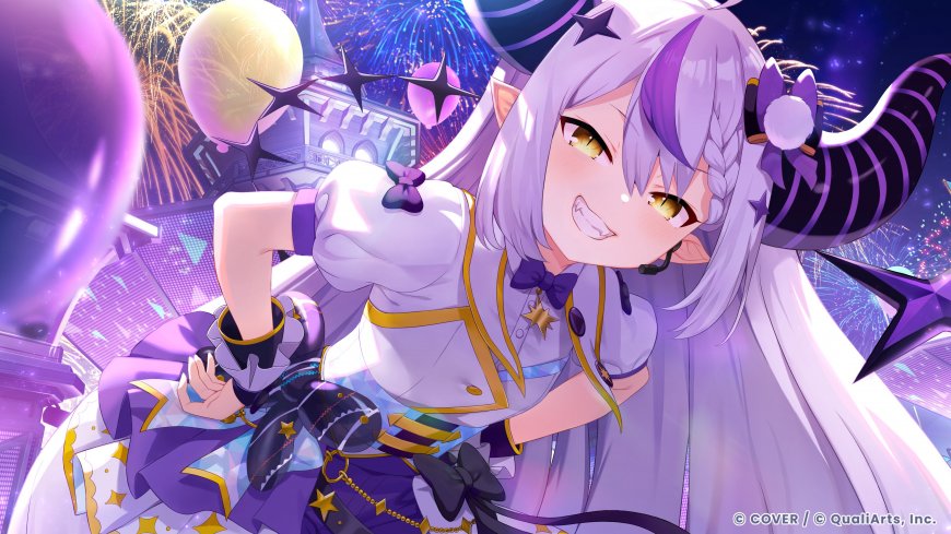 hololive拉普拉斯达克尼斯烟花祭典少女动漫电脑壁纸
