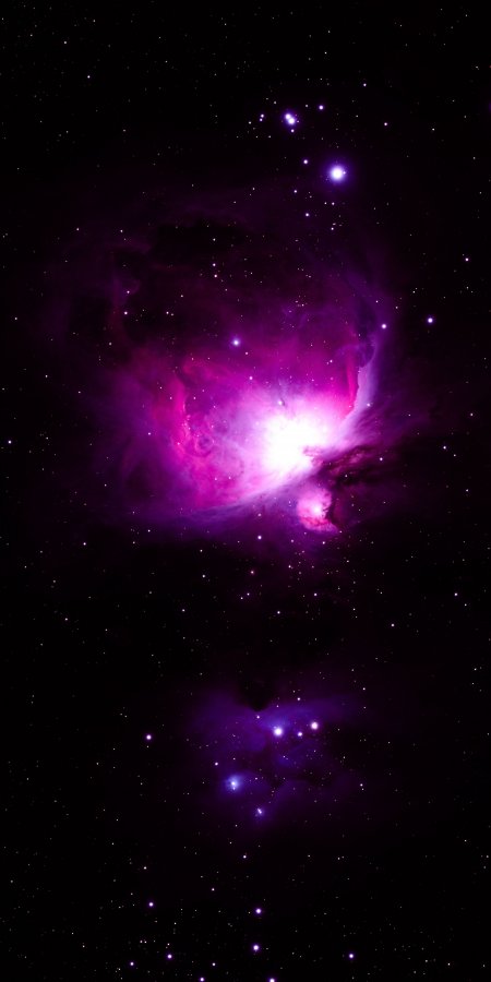 星云旋涡紫光璀璨暗紫太空科幻手机壁纸