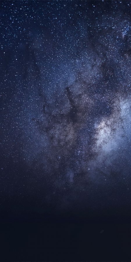银河星云璀璨深蓝太空科幻手机壁纸