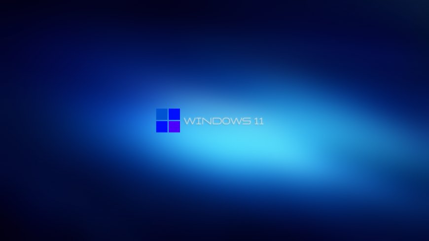 11系统标志蓝紫渐变科技感创意抽象纹理电脑壁纸