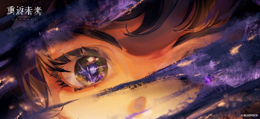 重返未来1999紫焰眼眸少女瞳中倒影奇幻动漫电脑壁纸