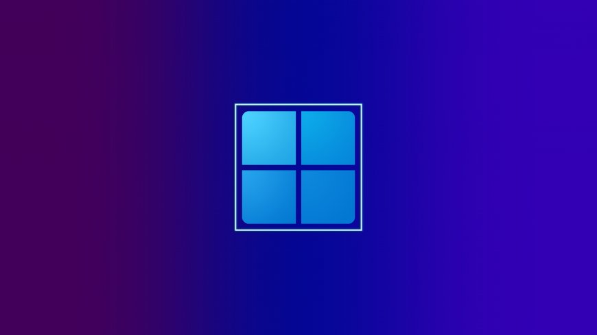11四窗格标志蓝紫渐变科技感创意抽象纹理电脑壁纸