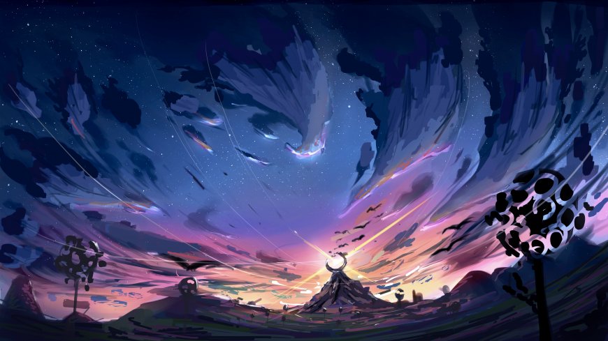 星云漩涡极光裂隙紫蓝粉梦幻奇幻电脑壁纸