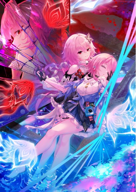 崩坏星穹铁道三月七粉发少女双人手机壁纸
