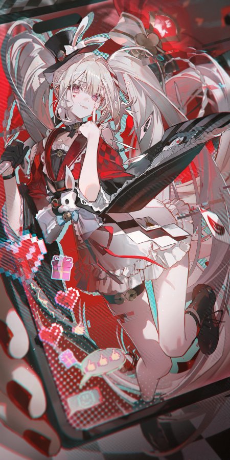 绝区零艾莲白发少女兔耳手机壁纸