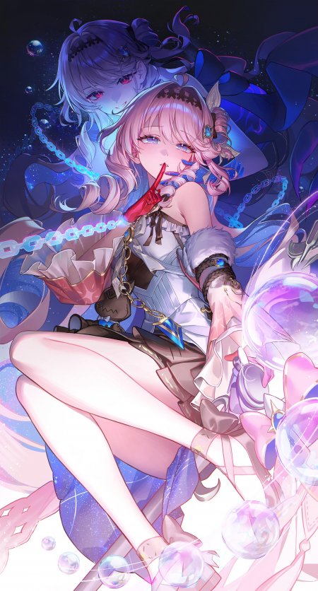 绝区零红发少女水手服耳机动漫手机壁纸
