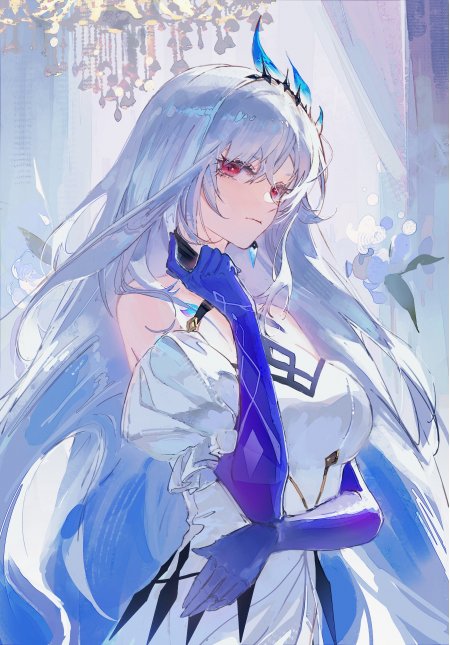 明日方舟浊心斯卡蒂冷艳少女动漫手机壁纸