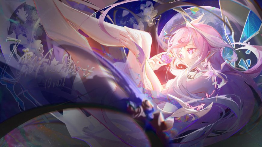 崩坏三粉发少女唯美星空动漫电脑壁纸