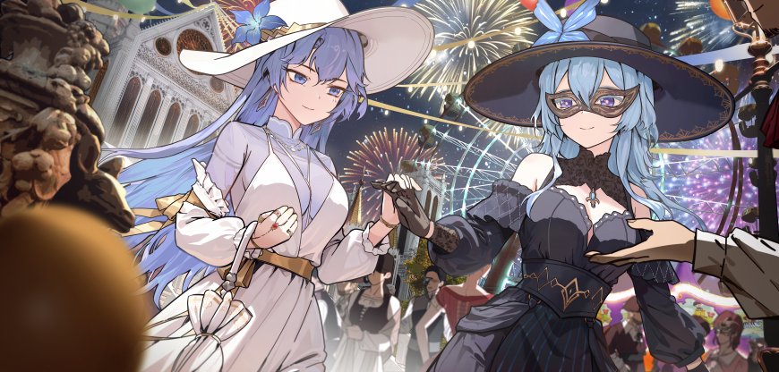 崩坏星穹铁道双少女烟花动漫电脑壁纸